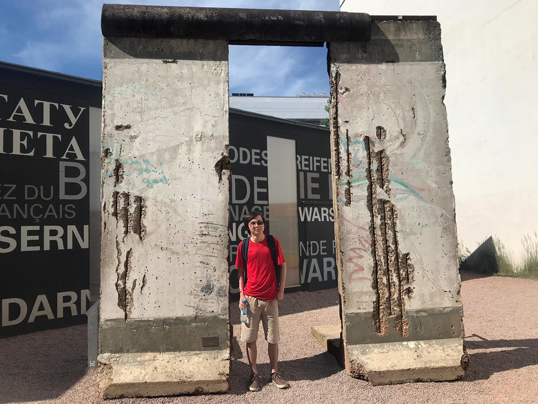 Alone at the Berlin Wall