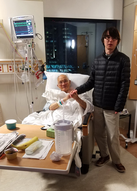 Visting Granpa after Surgery