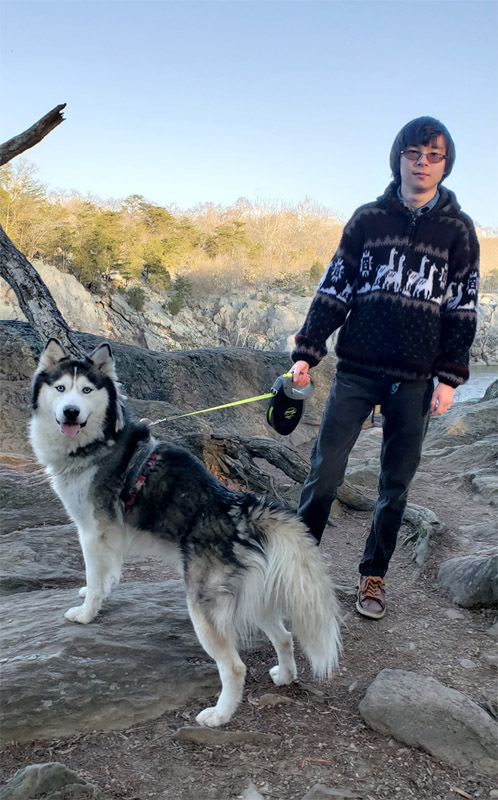 Standing at Great Falls