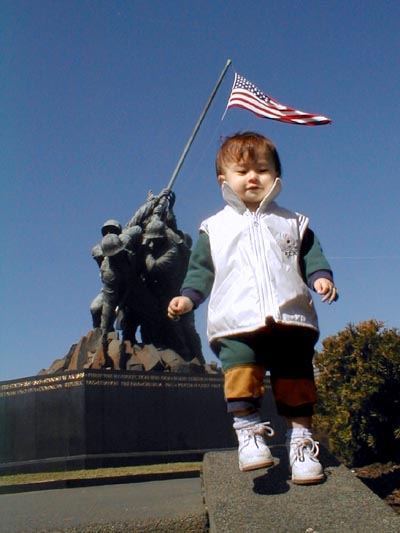 By the Iwo Jima Memorial