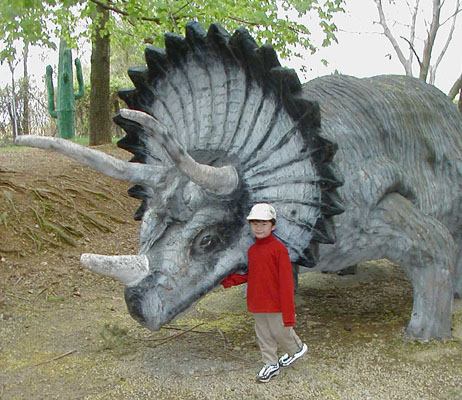 Arthur Meets A Triceratops