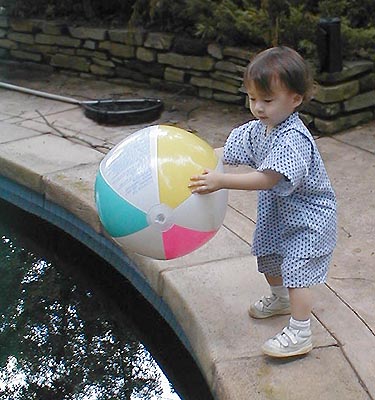 Floating a beachball